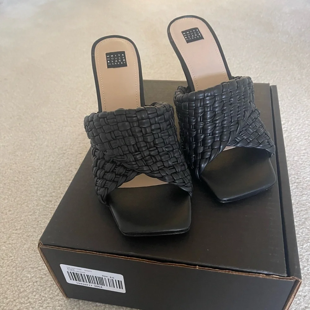 White House Black Market Woven Heel